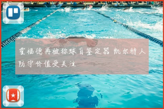 霍福德再被称球盲鉴定器 凯尔特人防守价值受关注
