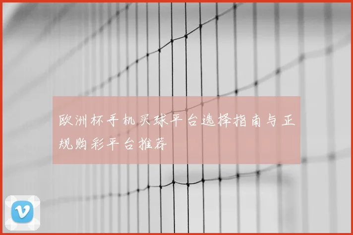 欧洲杯手机买球平台选择指南与正规购彩平台推荐