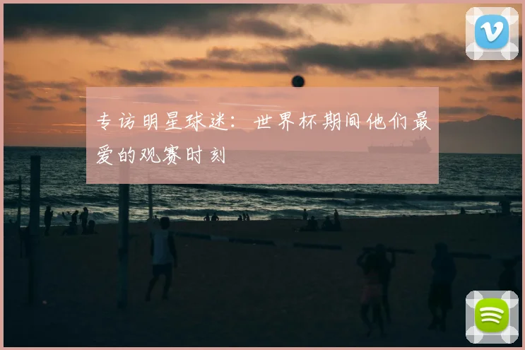 专访明星球迷:世界杯期间他们最爱的观赛时刻